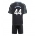 Maillot de foot Aston Villa Boubacar Kamara #44 Extérieur vêtements enfant 2025-26 Manches Courtes (+ pantalon court)